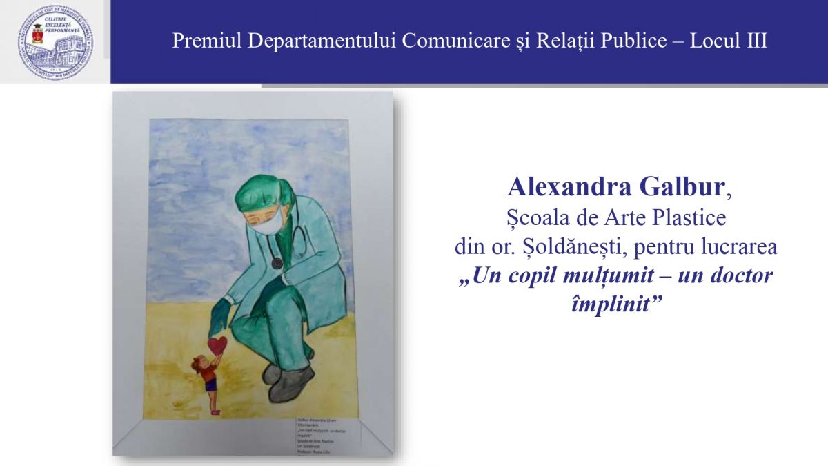 concursul de desene „Medicul – prin ochii unui copil”